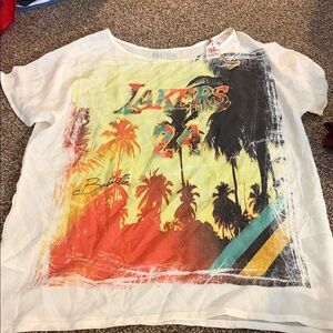 Lakers Graphic Tee - White and Multicolor